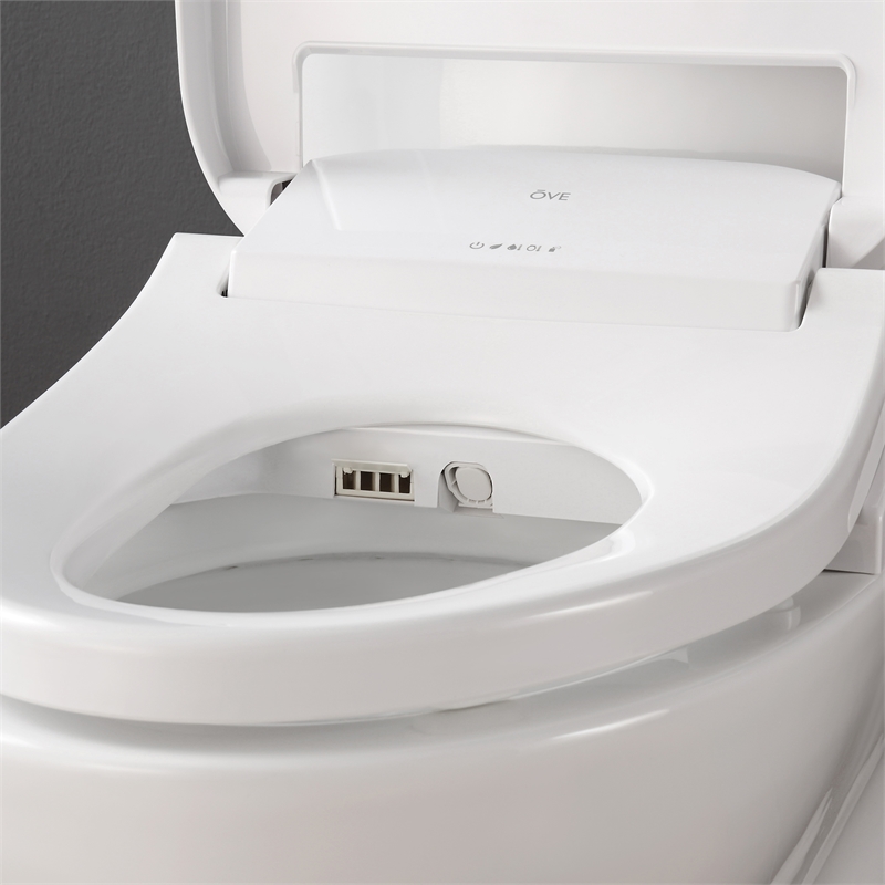 Pemberly Row 2Pc 1.06/1.28 GPF Dual-Flush Elongated Toilet with Smart Bidet Seat