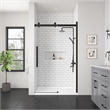 Pemberly Row Oil-Rubbed Bronze Shower Kit Base and Door 36