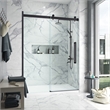 Pemberly Row Oil-Rubbed Bronze Shower Kit Base and Door 36