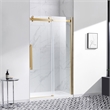 Pemberly Row Modern Gold Shower Kit Base and Door 32