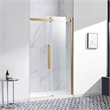 Pemberly Row Modern Gold Shower Kit Base and Door 32
