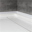 Pemberly Row Oil-Rubbed Bronze Shower Kit Base and Door 32