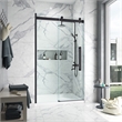 Pemberly Row Oil-Rubbed Bronze Shower Kit Base and Door 32