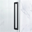 Pemberly Row Matte Black Corner Shower Kit Base and Door 32