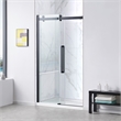 Pemberly Row Matte Black Shower Kit Base and Door 32