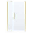 Pemberly Row 48x 36 x 74-3/4 Shower Kit with Base and Door in Brushed Gold