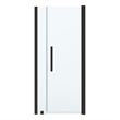 Pemberly Row 36 x 36 x 74-3/4 Shower Kit with Base and Door in Black