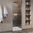 Pemberly Row 32 x 32 x 74-3/4 Shower Kit with Base and Door in Satin Nickel