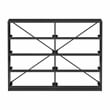 Pemberly Row Modern 8-Drawer Dresser with Large Fabric Drawers in Black