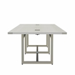 Pemberly Row Conference Table Sitting Height - 12' in White Ash