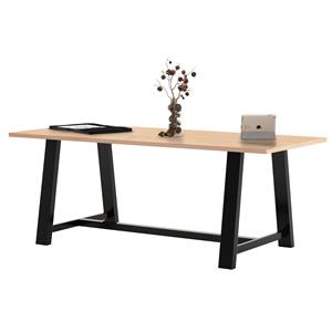 Pemberly Row 3.5 x 7 FT Standard Height Conference Table - Maple