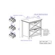 Pemberly Row Rectangular 2-Drawer Modern Wood File Cabinet in White