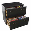 Pemberly Row Transitional Wood Lateral File Cabinet in Espresso