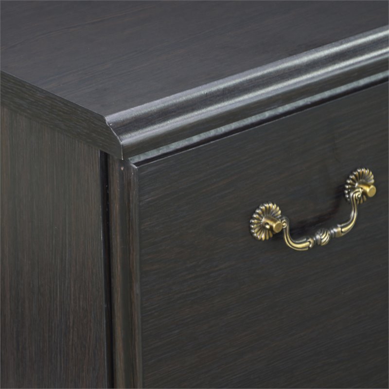 Pemberly Row Transitional Wood Lateral File Cabinet in Espresso