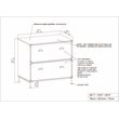 Pemberly Row 2-Drawer Modern Wood Lateral File Cabinet in Walnut