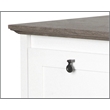 Pemberly Row 2-Drawer Modern Wood Lateral File Cabinet in White/Gray Oak