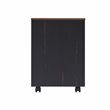 Pemberly Row Modern Farmhouse Wood Mobile File Cabinet in Espresso