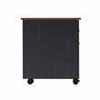 Pemberly Row Modern Farmhouse Wood Mobile File Cabinet in Espresso