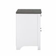 Pemberly Row Contemporary Wood File Cabinet in Gray Oak/White
