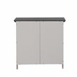 Pemberly Row Contemporary Wood File Cabinet in Gray Oak/White