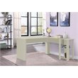 Pemberly Row L-Shaped Transitional Wood Executive Desk in Antique White
