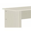 Pemberly Row L-Shaped Transitional Wood Executive Desk in Antique White