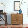 Pemberly Row 2-Drawer Modern Wood Lateral File Cabinet in Rustic Brown