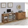 Pemberly Row 2-Drawer Modern Wood File Cabinet in Rustic Brown