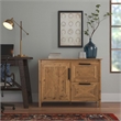 Pemberly Row 2-Drawer Modern Wood File Cabinet in Rustic Brown