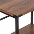 Pemberly Row Modern Wood Mobile File Cabinet with Casters in Walnut
