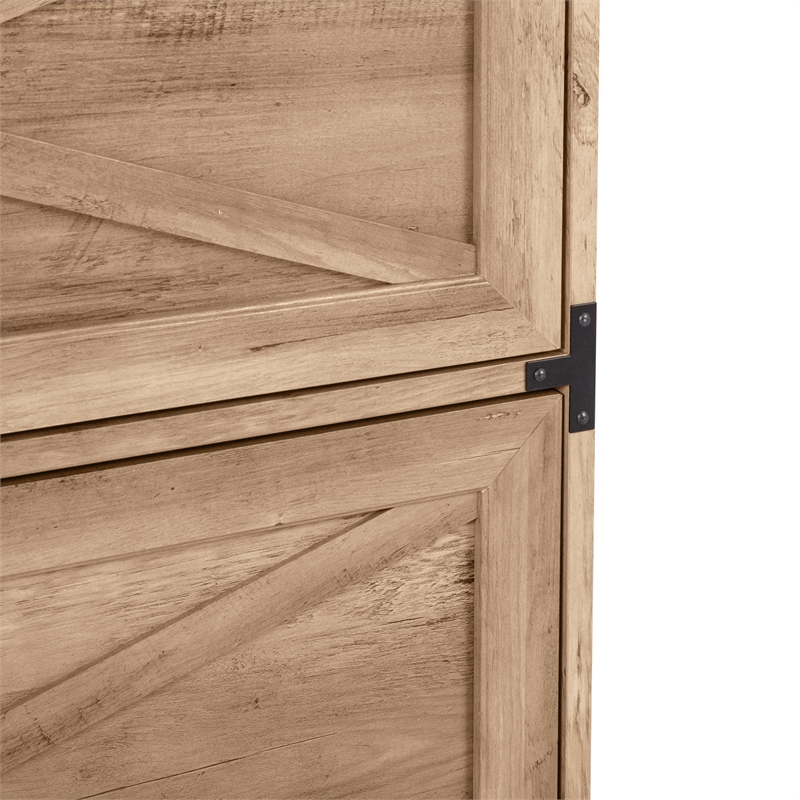 Pemberly Row Contemporary Wood Lateral Filing Cabinet in Oak Finish