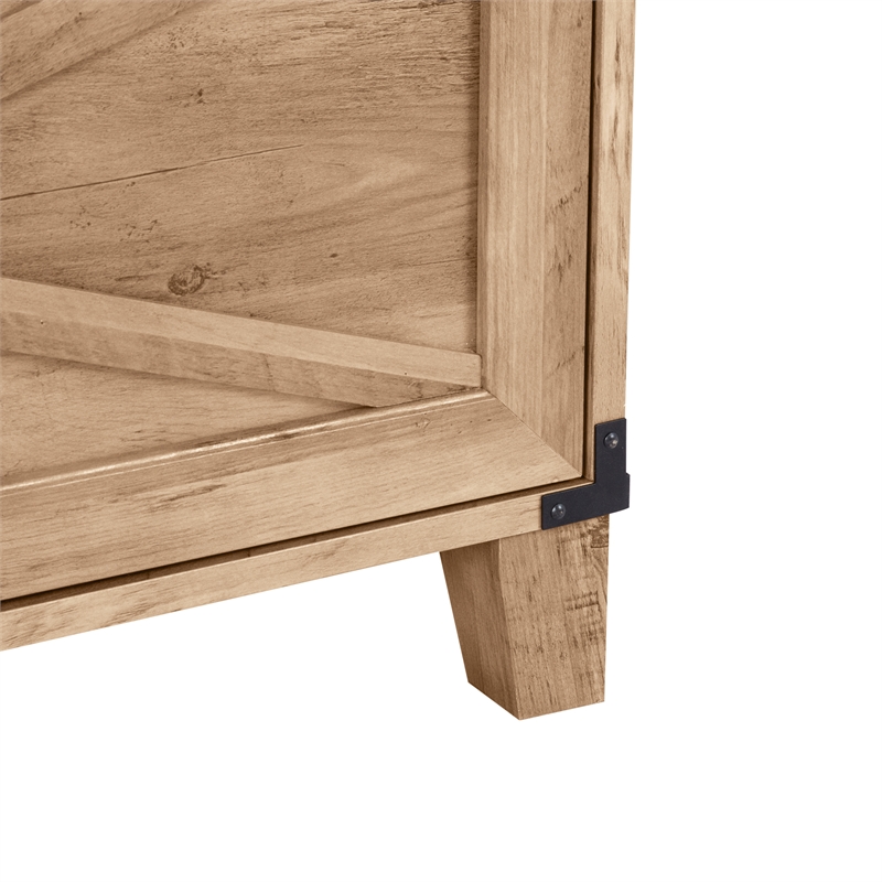 Pemberly Row Contemporary Wood Lateral Filing Cabinet in Oak Finish