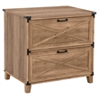 Pemberly Row Contemporary Wood Lateral Filing Cabinet in Oak Finish