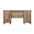 Pemberley Row Engineered Wood Rustic Oak Executive Desk Rectangular Scratch Resistant 59.4