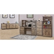 Pemberley Row Engineered Wood Rustic Oak Executive Desk Rectangular Scratch Resistant 59.4