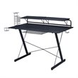 Pemberly Row Carbon Laminated with Durable Steel Frame Gaming Desk