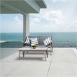 Pemberly Row 2 Piece Sofa and Table Seating Set in Light Gray