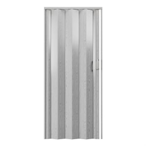 Pemberly Row 48&quot W Double Walled Foldable Heavy Duty Accordion Doors - Grey