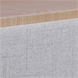 Pemberly Row Storage Ottoman with Reversible Wooden Tray Top - Natural