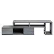 Pemberly Row Contemporary Adjustable TV Stand Console for TV's up to 65