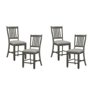 Pemberly Row Counter Height Dining Chair in Antique Gray (Set of 4)