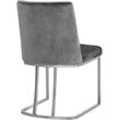 Pemberly Row Contemporary Gray Velvet Dining Chairs (Set of 4)
