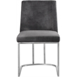 Pemberly Row Contemporary Gray Velvet Dining Chairs (Set of 4)