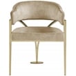 Pemberly Row Contemporary Beige Velvet Dining Chairs (Set of 6)