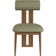 Pemberly Row Contemporary Faux Leather Olive Dining Chairs (Set of 6)