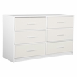 Pemberly Row Set of 2 5-Drawer & 6-Drawer Dressers in White