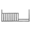 Pemberly Row Wood Toddler Guard Rail in Graphite Gray Finish