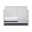 Pemberly Row Modern Farmhouse Wood Guard Rail in Off White Finish