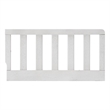Pemberly Row Modern Farmhouse Wood Guard Rail in Off White Finish
