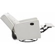 Pemberly Row Contemporary Wood Frame Swivel Glider Recliner in Gray